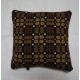 Chocolate & Mustard Welsh Tapestry cushion. CZ88