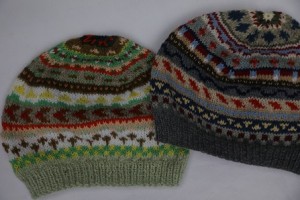 Hand made Fairisle style Beannies 