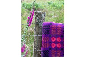Violet & Foxglove Caernarfon tapestry bedcover TBV123 Violet & Foxglove Caernarfon tapestry bedcover TBV123