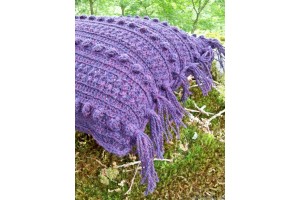 tassled pure lambswool cushion      BLACKTHORN