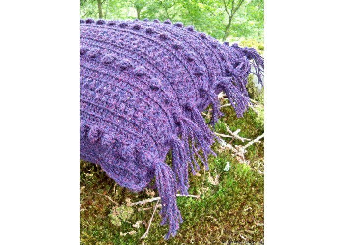 tassled pure lambswool cushion BLACKTHORN tassled pure lambswool cushion BLACKTHORN