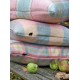 Tea Rose , Cream & Duck egg Check CZ112 Tea Rose , Cream & Duck egg Check CZ112