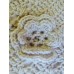 Hand crochet pure wool cushion. Welsh Poppy. - Hand crochet pure wool cushion. Welsh Poppy. -