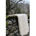 Soft undyed Cream blanket with delicate Punk stripes NL114 - Soft undyed Cream blanket with delicate Punk stripes NL114 -