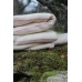 Soft undyed Cream blanket with delicate Punk stripes NL114 - Soft undyed Cream blanket with delicate Punk stripes NL114 -