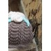 30s style ribbon stitch cosy with flowers TC32 - Grey 30s style ribbon stitch cosy with flowers TC32 - Grey