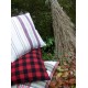 Cranberry & Black check Flannel cushions CZ44 Cranberry & Black check Flannel cushions CZ44
