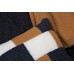 Hand knitted pure wool cushion. Harlequin  - 