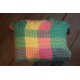 Unused Harlequin plaid . Peppermint & Pink Honeycomb quilt CPHN09